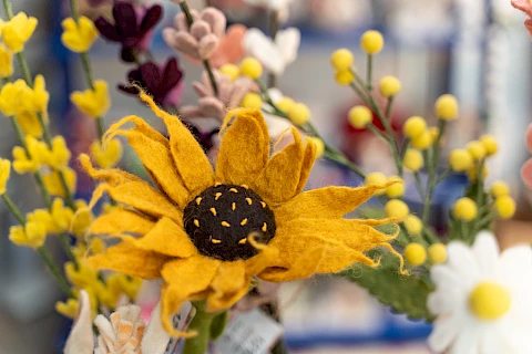 Filzblumen