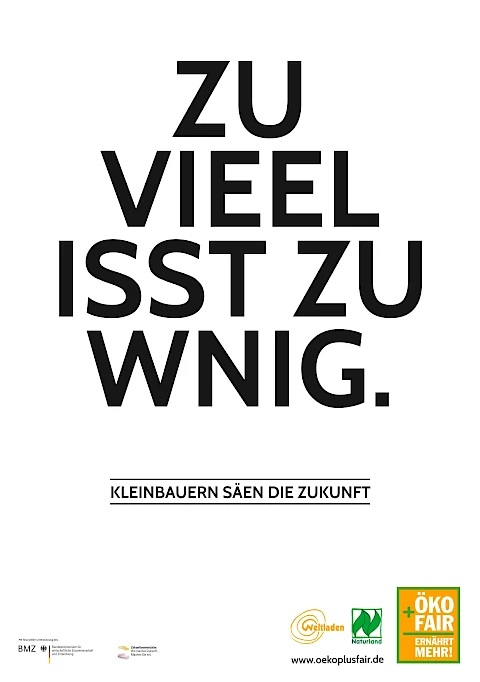 Weltladentag 2013 "Zu Vieel isst zu wnig"