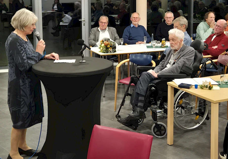 Magdalene Hüging ging auf wichtige Meilensteine im Leben ihres Mannes ein.
